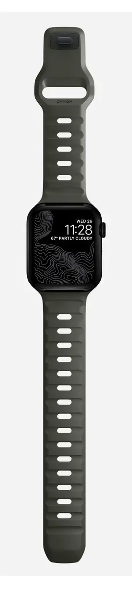 Nomad Sport Band Green Rubber — 21,5 mm siksniņa Photo 3
