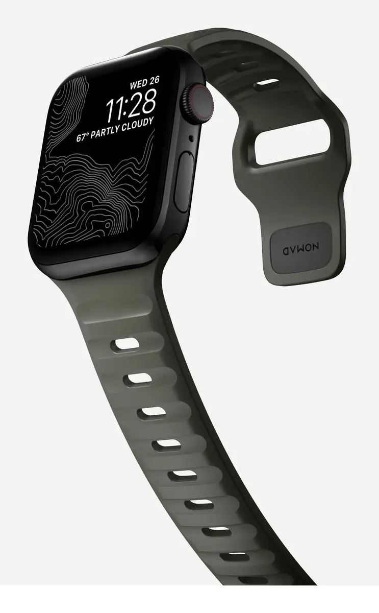 Nomad Sport Band Green Rubber — 21,5 mm siksniņa Photo 5