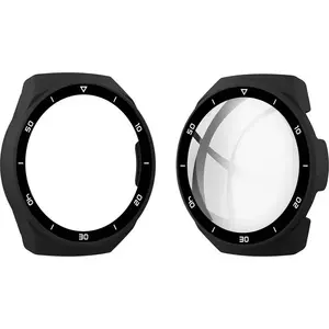 Protective case and tempered glass 2-in-1 for Huawei Watch GT 2e by Strado (black) universal