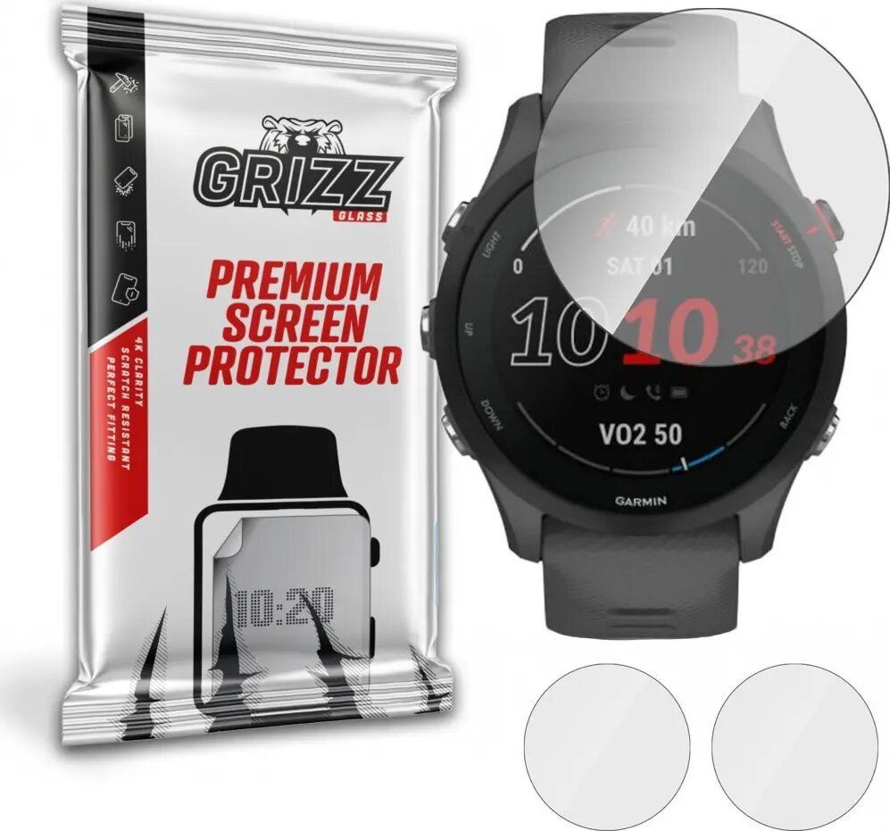 Hibrīdais aizsargstikls GrizzGlass priekš Garmin Forerunner