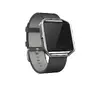 Ремешок Fitbit FB159LBBKL — чёрная кожа, нержавеющая сталь Photo 2