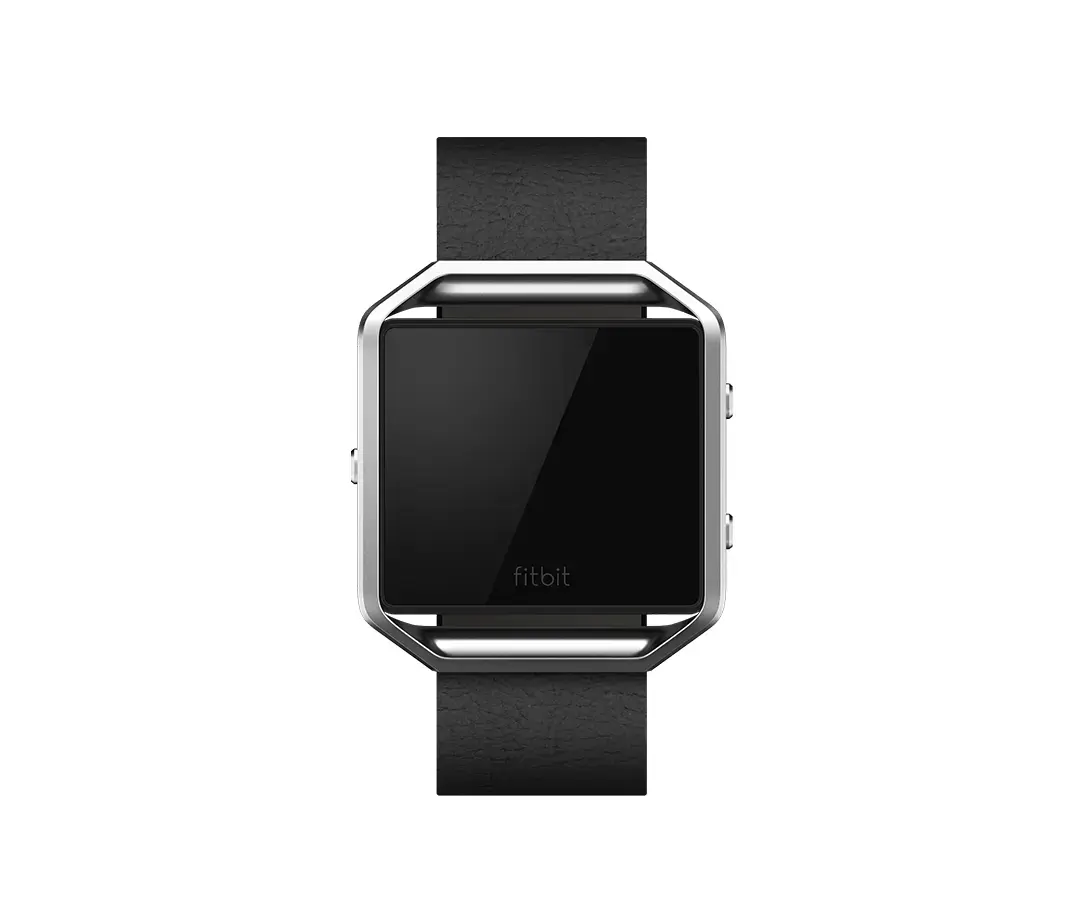 Ремешок Fitbit FB159LBBKL — чёрная кожа, нержавеющая сталь Photo 4