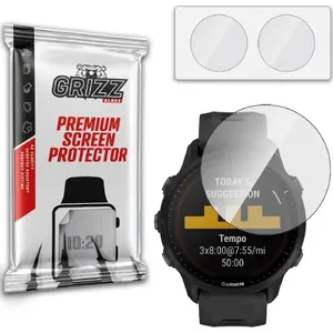 Защитное стекло GrizzGlass для Garmin Forerunner 955 — гибридное закалённое стекло