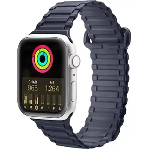 Ремешок dux ducis Dux Ducis Strap (Armor Version) — магнитный силиконовый для Apple Watch 49/45/44/42 мм, синий