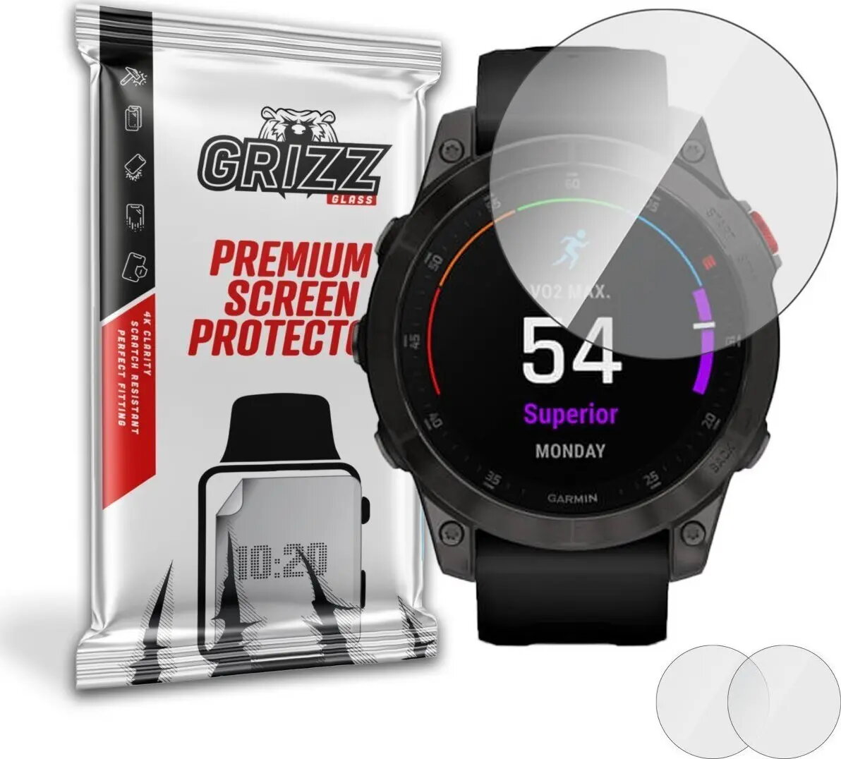 Hibrīdais aizsargstikls GrizzGlass priekš Garmin Epix