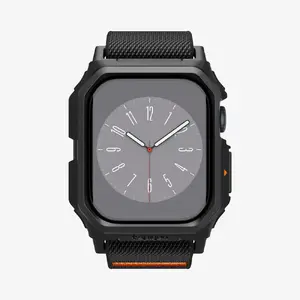 Case Spigen Lite Fit Pro for Smartwatch — Black, TPU/Polyester, 42.1×13.4×55.8 mm