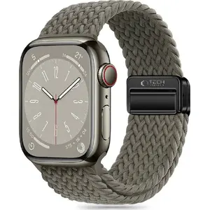 Ремешок Tech-Protect для Apple Watch 42/44/45/49 мм NylonMag Olive-серый