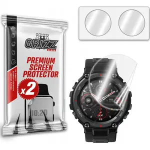 Плёнка защитная керамическая GrizzGlass CeramicFilm для Amazfit T-Rex — GrizzGlass