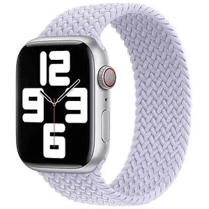 Apple pinuma siksniņa Braided Solo Loop 40/41/42 mm Purple Fog izm. 6 (oriģināls)
