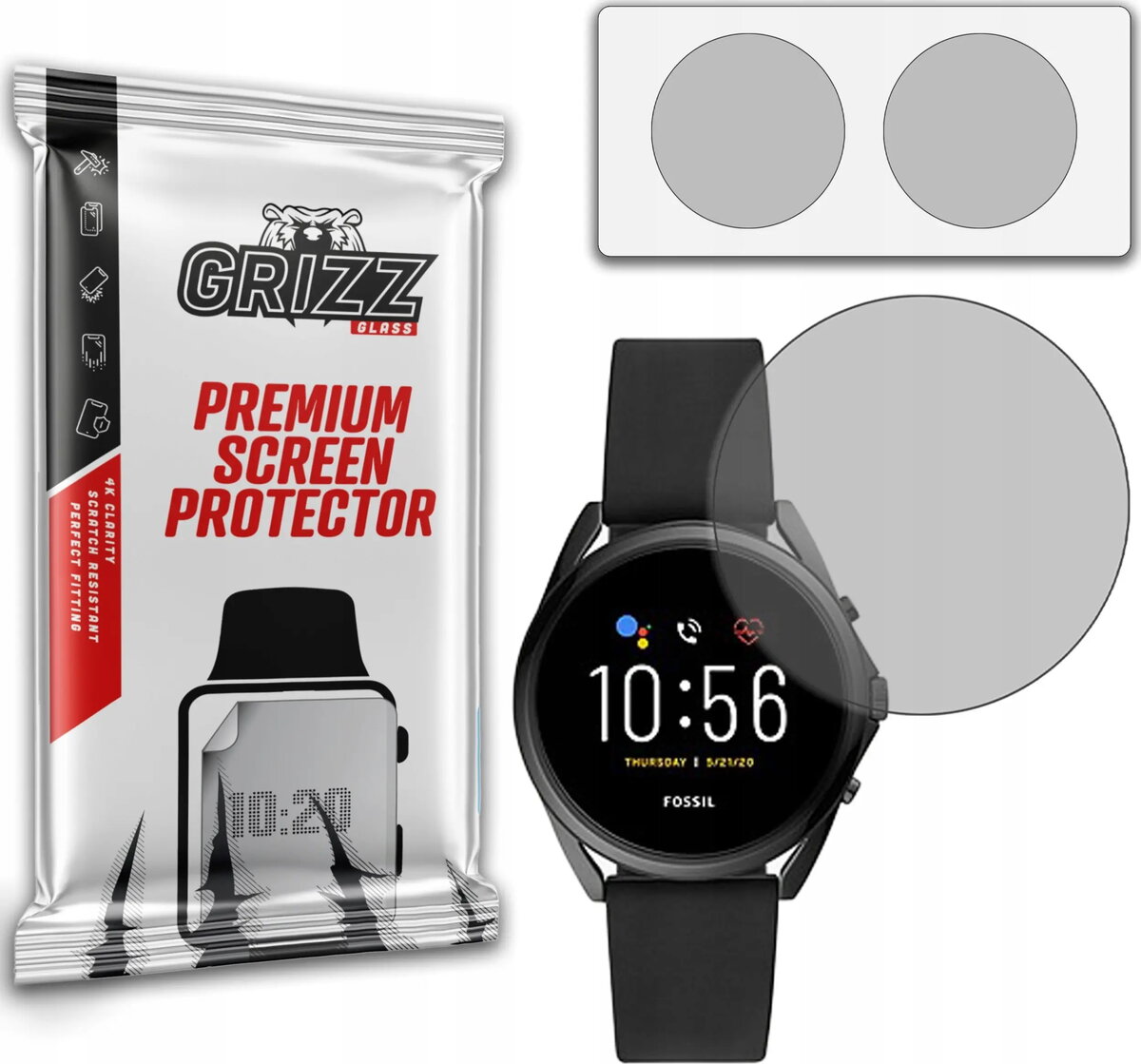 Aizsargplēve GrizzGlass PaperScreen priekš Fossil Gen