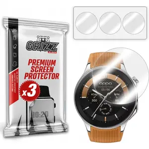 Screen protector film GrizzGlass Hydrofilm for Oppo Watch X — hydrogel protector