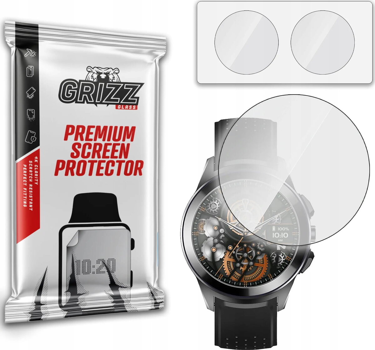 Aizsargstikls GrizzGlass HybridGlass viedpulkstenim WLT10 —