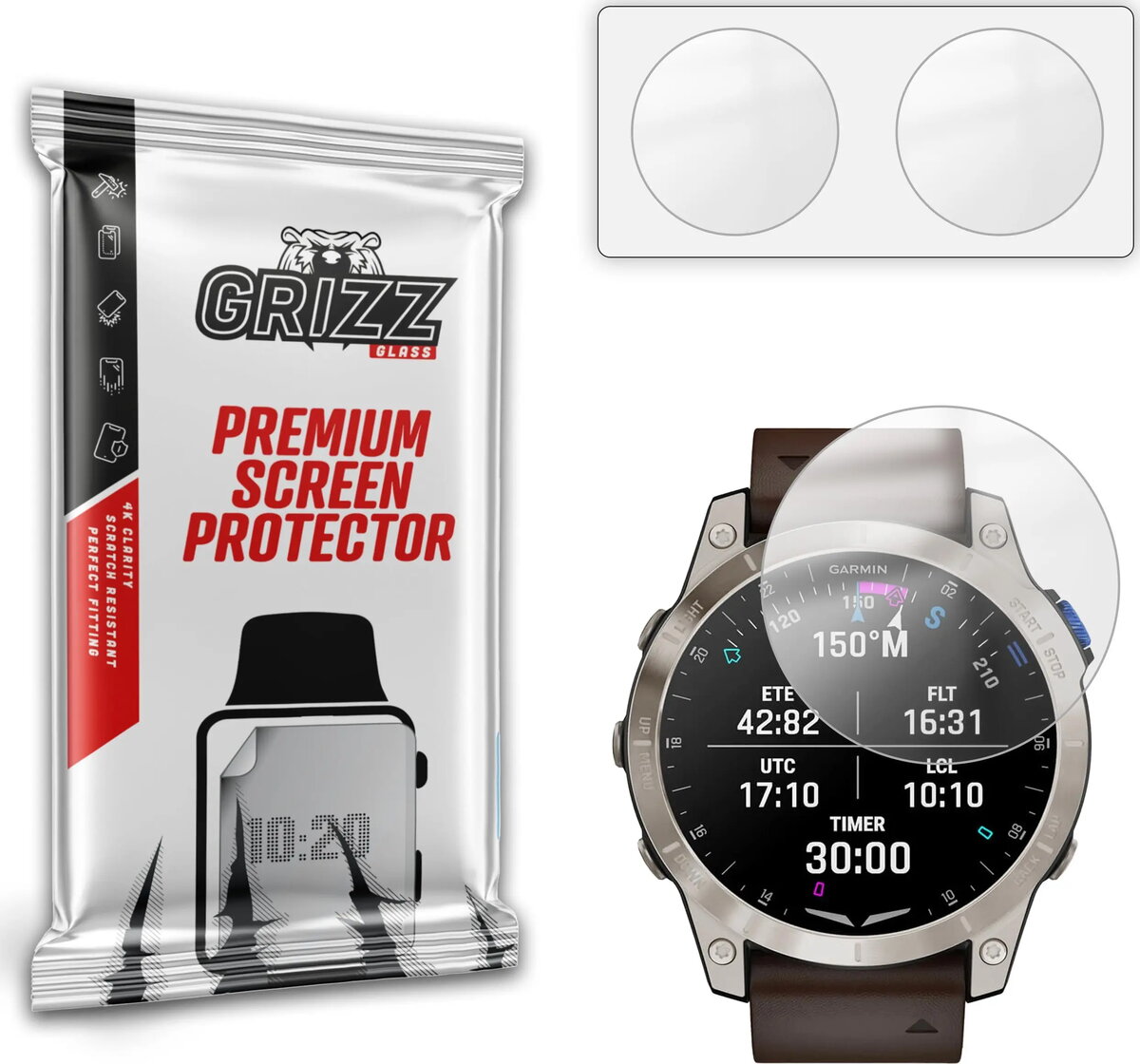 Matēta aizsargplēve GrizzGlass PaperScreen priekš Garmin