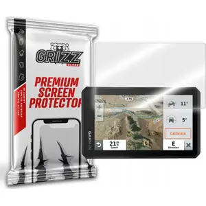 Tempered hybrid screen protector GrizzGlass for Garmin Tread Base Edition compatible models