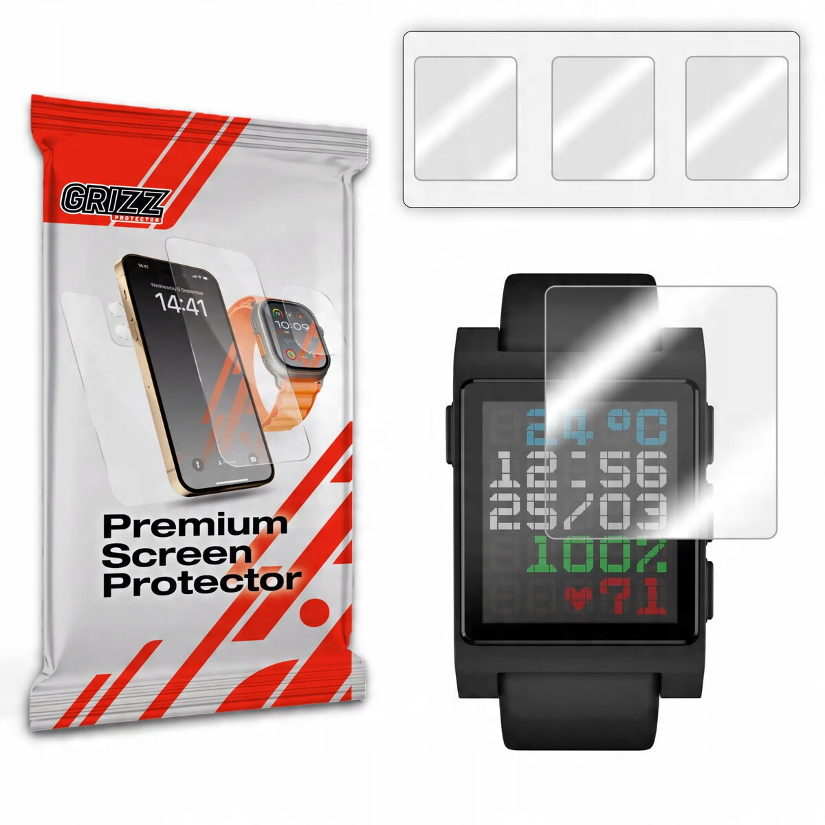 Hidrogelas plēve GrizzGlass Hydrofilm priekš Pebble