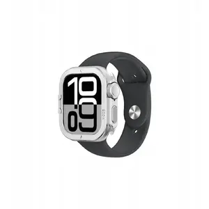 Металлический чехол AMAZINGTHING Titan Pro для Apple Watch 11 46мм, алюминиевый, серебристый