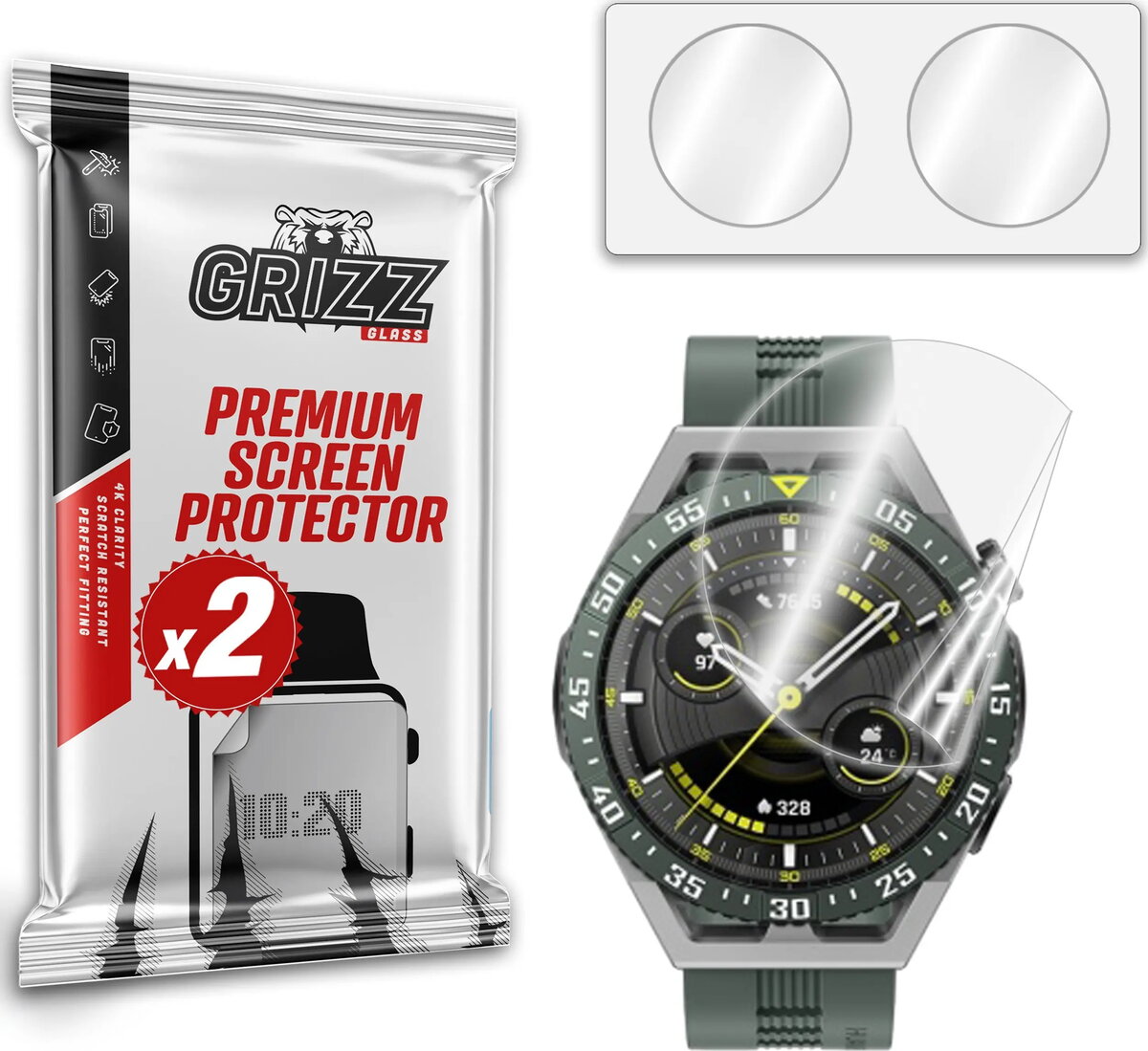 Aizsargplēve GrizzGlass CeramicFilm priekš Huawei Watch