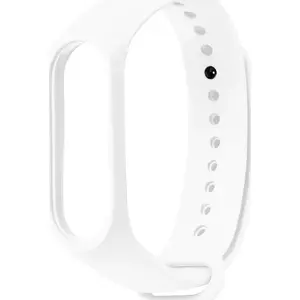 Silicone Wristband for Xiaomi Band 5/6 by Braders — White