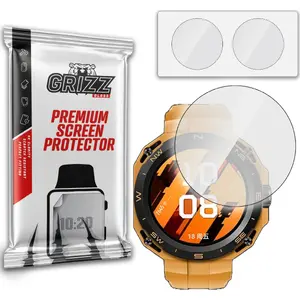 Гибридное защитное стекло GrizzGlass для Huawei Watch GT Cyber — гибридное закалённое стекло
