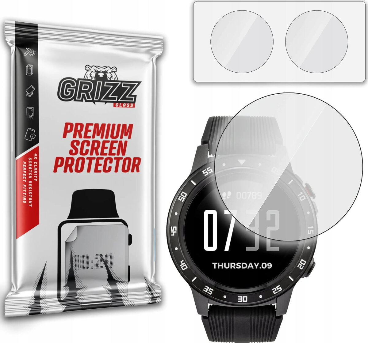 Aizsargstikls GrizzGlass HybridGlass priekš Watchmark WM5