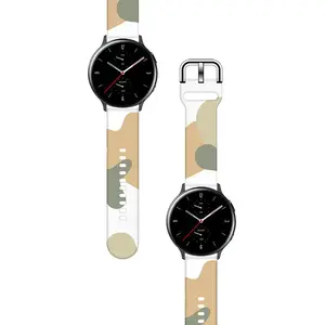 Hurtel replacement silicone strap for Samsung Galaxy Watch 42mm, camouflage print