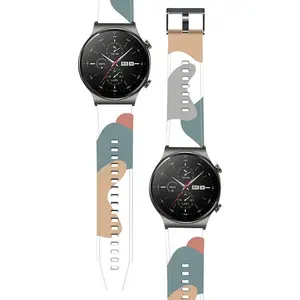 Hurtel silicone replacement strap for Huawei Watch GT2 Pro — camouflage pattern