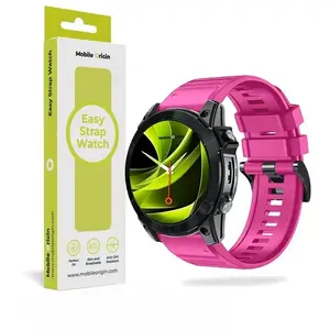 Silikona pulksteņa siksniņa 26 mm Mobile Origin Easy Strap rozā
