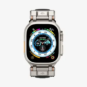 Siksniņa Spigen DuraPro Armor PU priekš Apple Watch 49 mm, melna