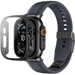 Защитное стекло и чехол для Apple Watch Ultra 3 49 мм от Amazingthing — Radix, чёрный