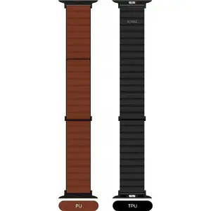 Ремешок Jcpal FlexDuo для Apple Watch 38/40/41 мм, черно-коричневый