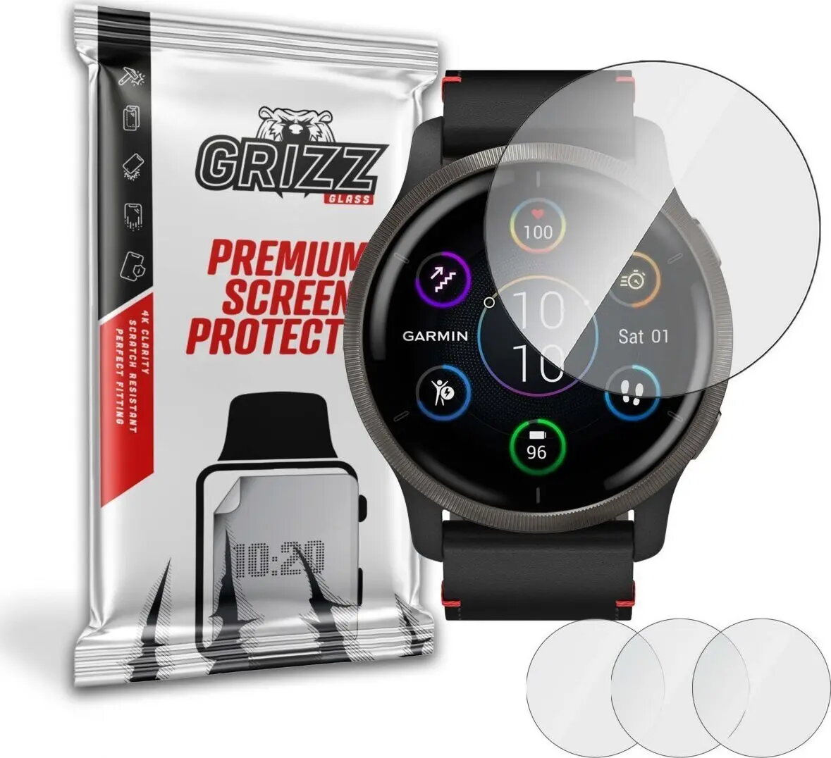 Aizsargplēve GrizzGlass priekš Garmin Venu 2