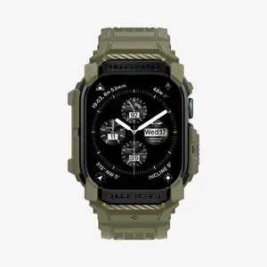 Case Spigen Rugged Armor Pro for Smartwatch, Khaki, TPU, dimensions 117.6×47.7×171.7 mm