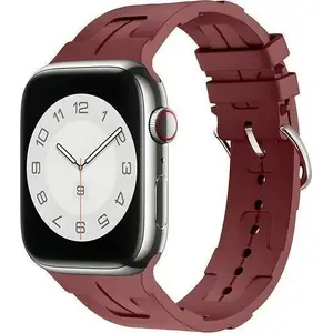 Силиконовый ремешок Beline для Apple Watch 38/40/41 мм — бордовый