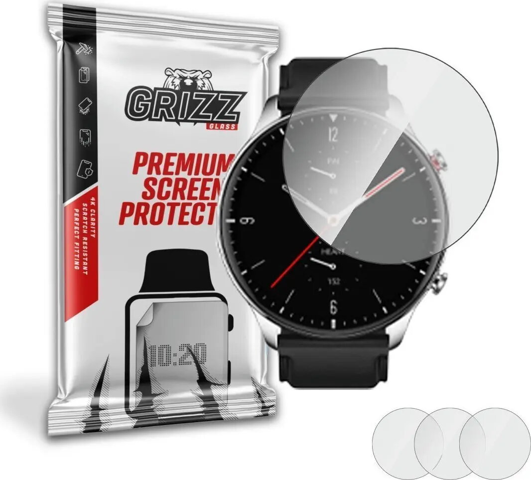 Hidrogelas aizsargplēve GrizzGlass priekš Amazfit GTR