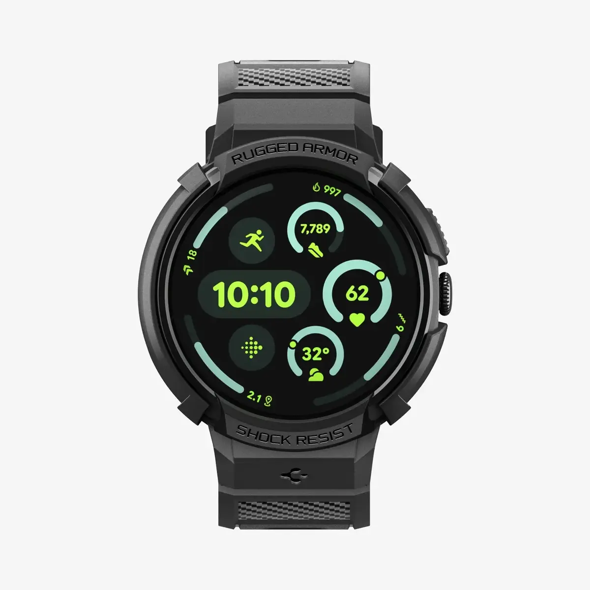 Spigen Rugged Armor Pro + Stand чехол для Pixel Watch 4 Photo 2