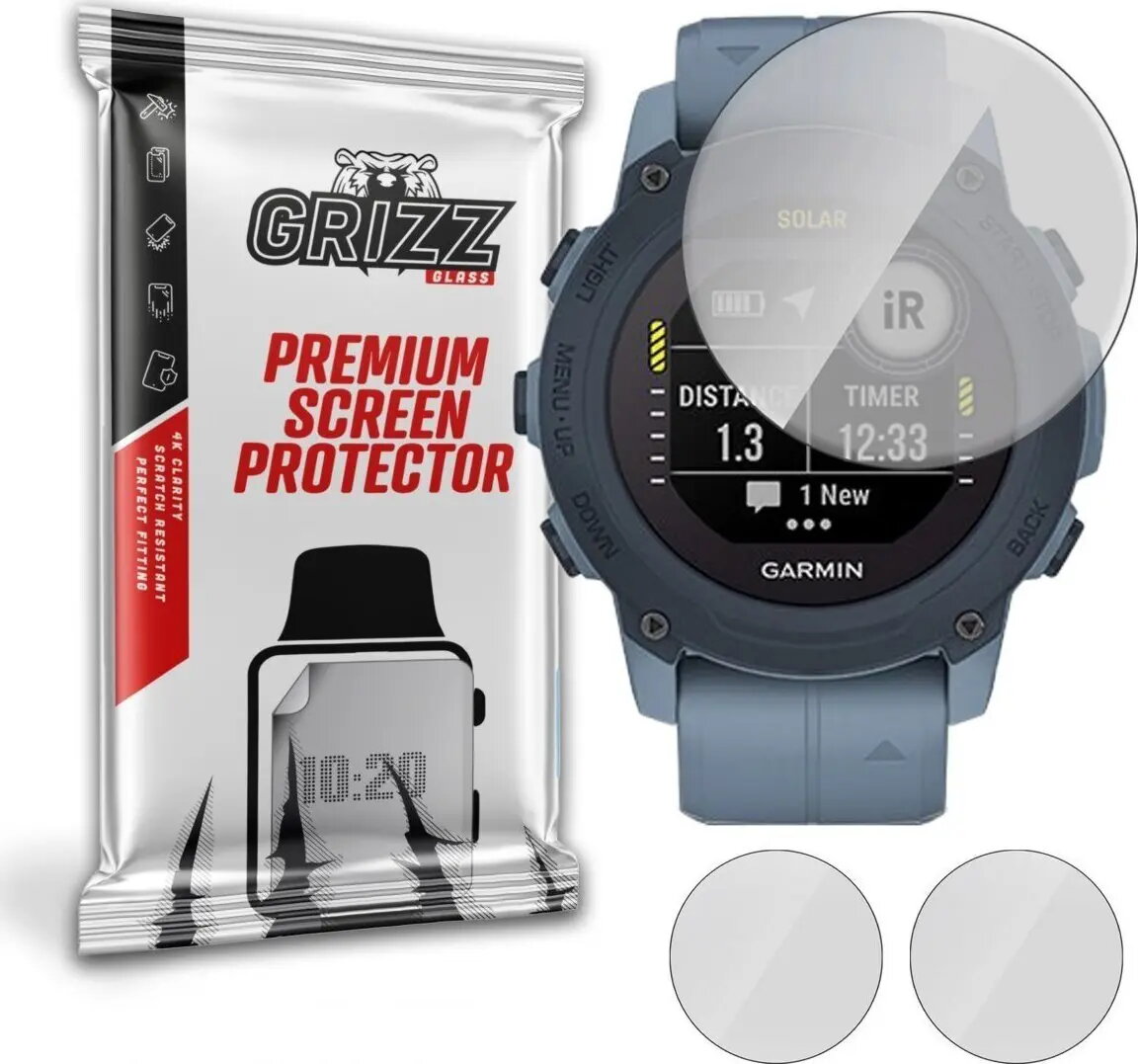 Matēta aizsargplēve GrizzGlass priekš Garmin Descent