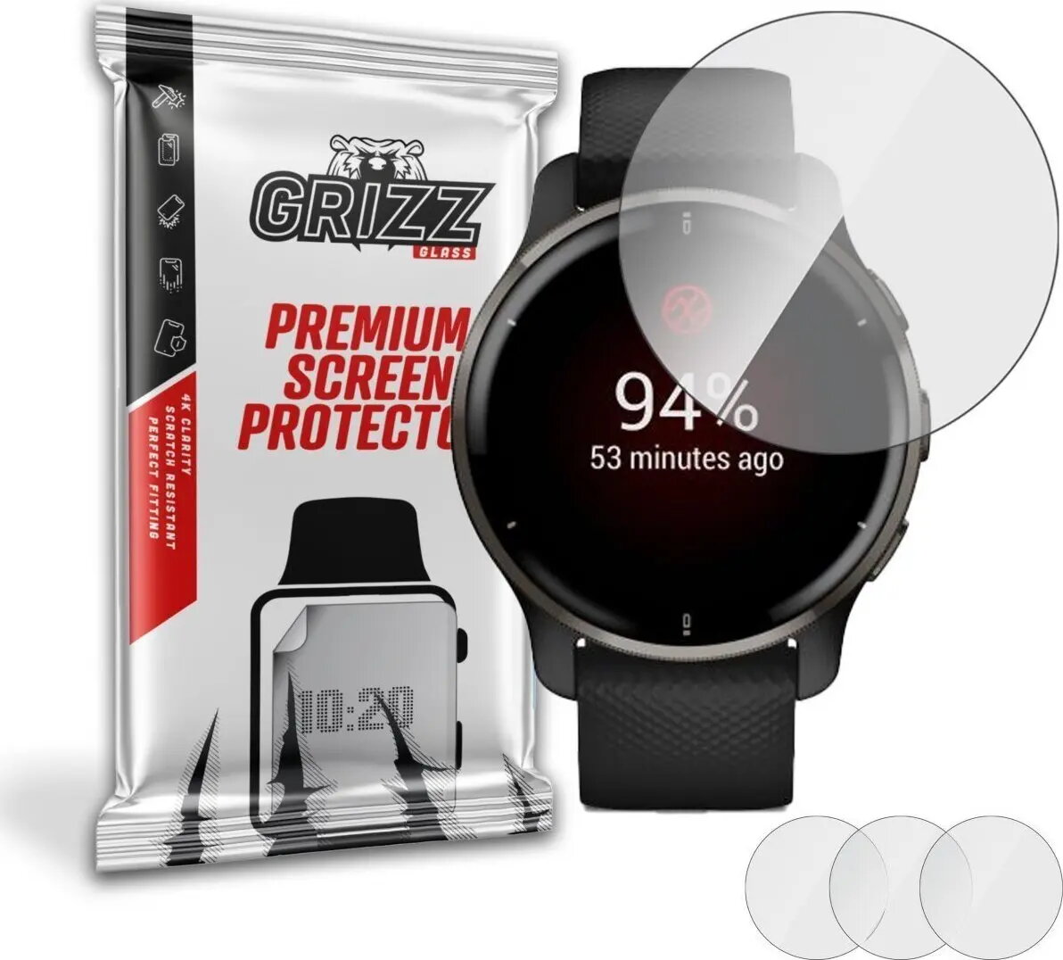 Hidrogēla ekrāna aizsargplēve GrizzGlass priekš Garmin
