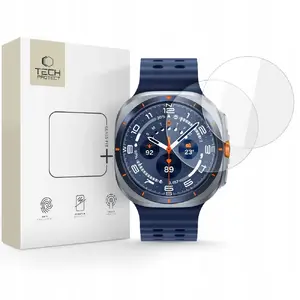 Tempered glass screen protector Spigen Glass Fit+ 2-pack for Samsung Galaxy Watch Ultra 2024/2025 47 mm