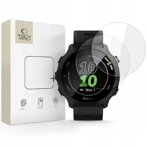 Защитное закалённое стекло 2 шт. Tech‑Protect для Garmin Forerunner 55 — прозрачное