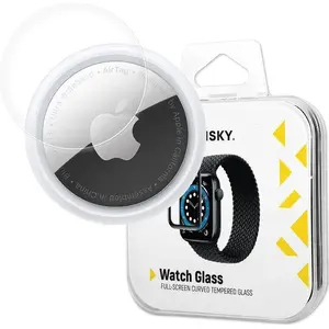 Wozinsky hybrid watch glass cover for AirTag, black