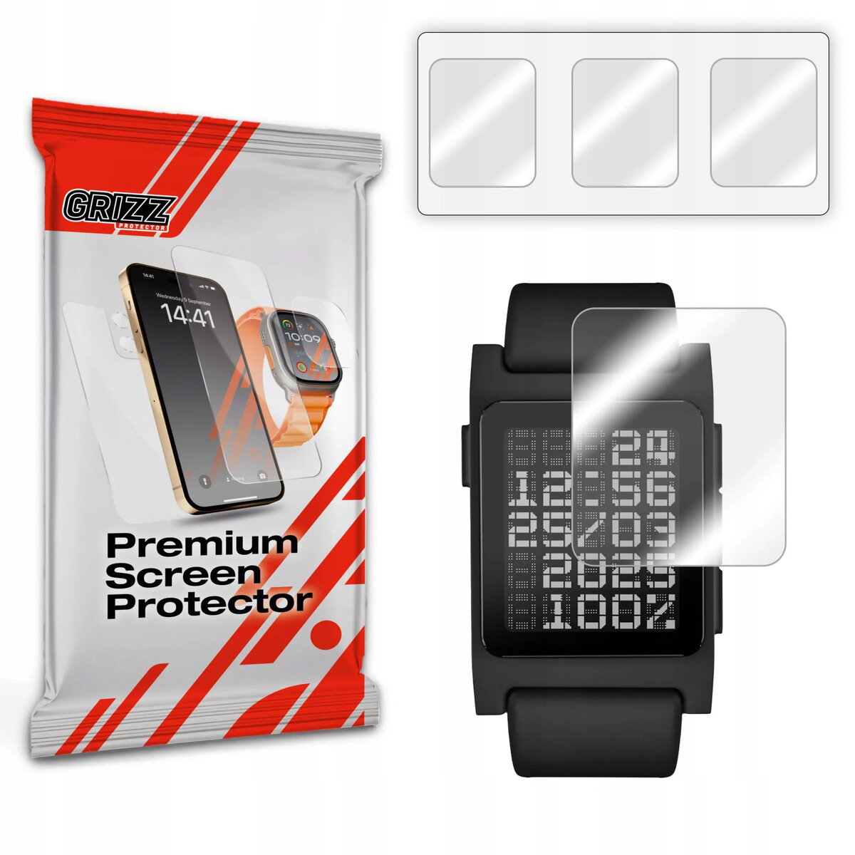 Hidrogelas aizsargplēve GrizzGlass Hydrofilm priekš Pebble