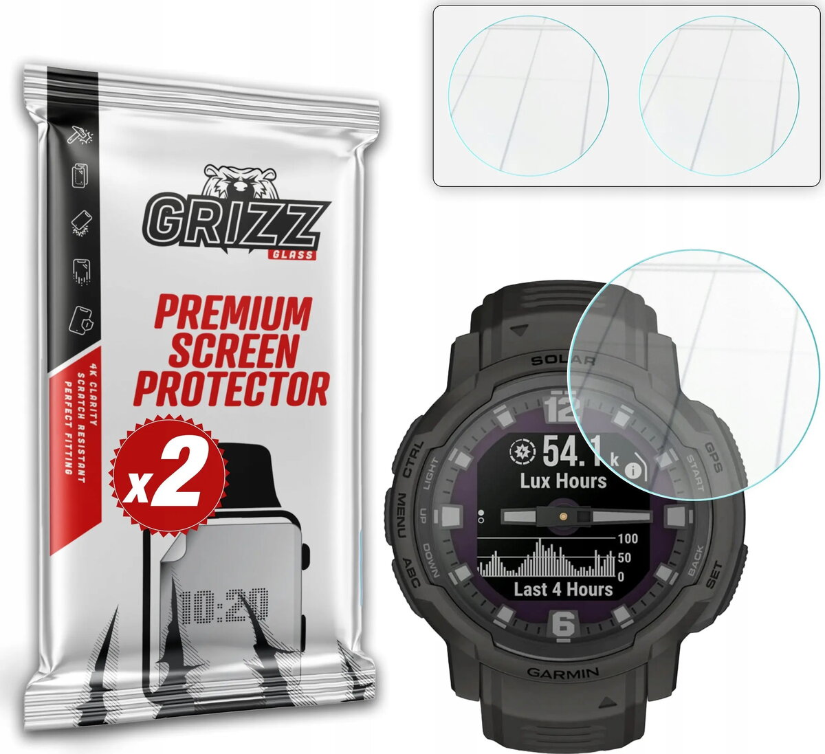 Hibrīdais aizsargstikls GrizzGlass HybridGlass priekš Garmin