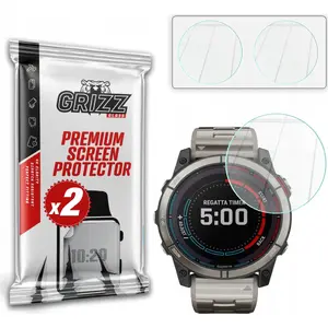 Screen protector GrizzGlass HybridGlass for Garmin quatix 7X 51mm (hybrid glass)