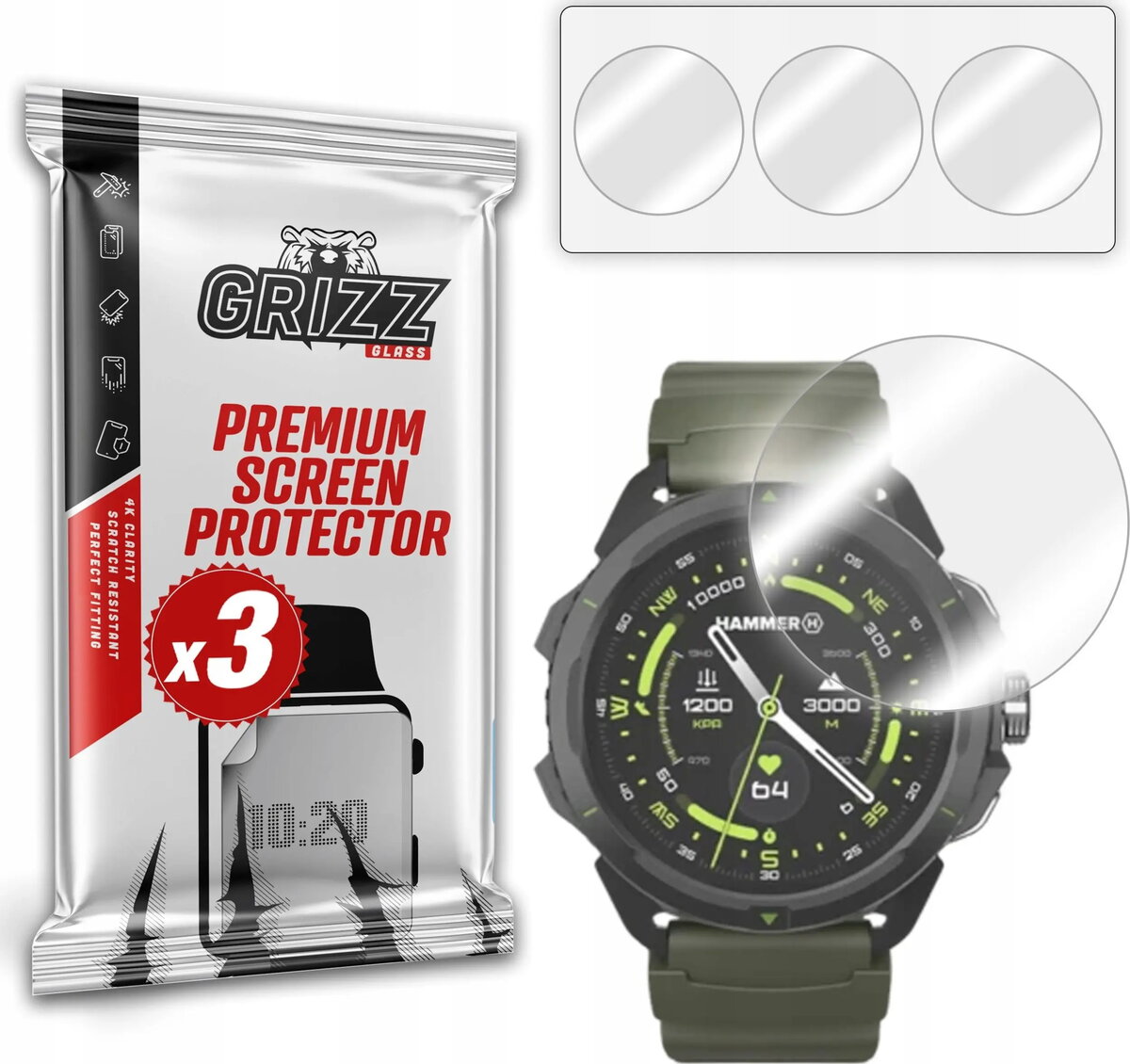 Hidrožeļa plēve GrizzGlass Hydrofilm priekš Hammer