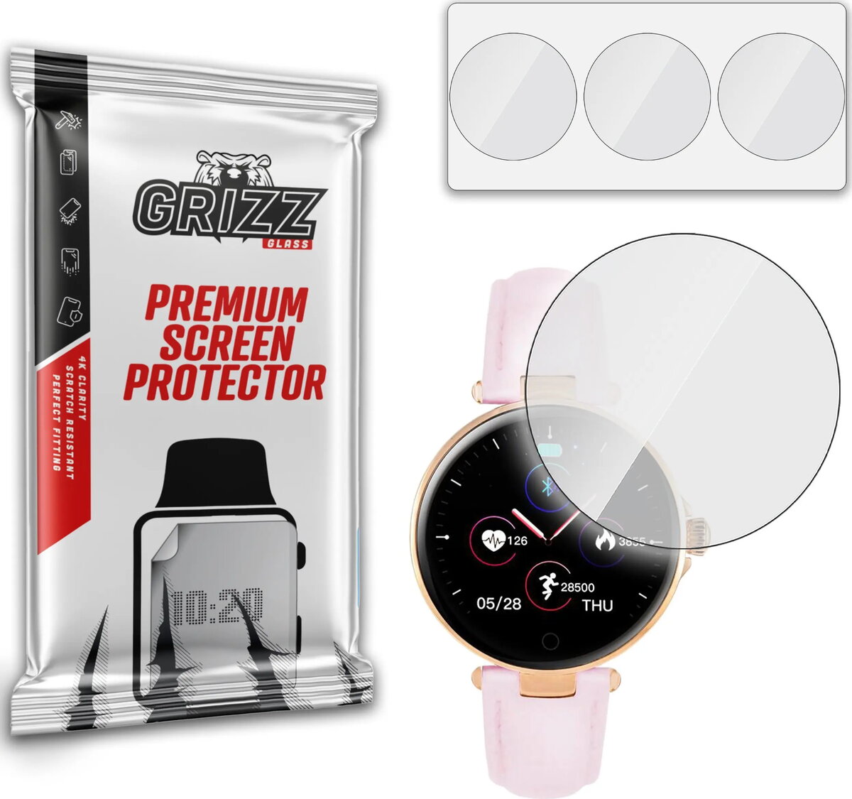 Ekrāna aizsargplēve GrizzGlass Hydrofilm priekš Watchmark