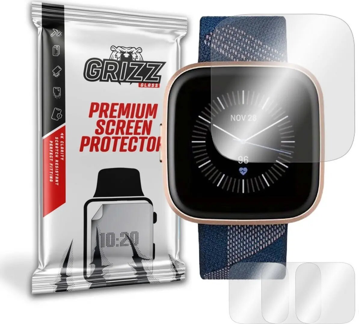 Hidrogelu plēve GrizzGlass priekš Fitbit Versa