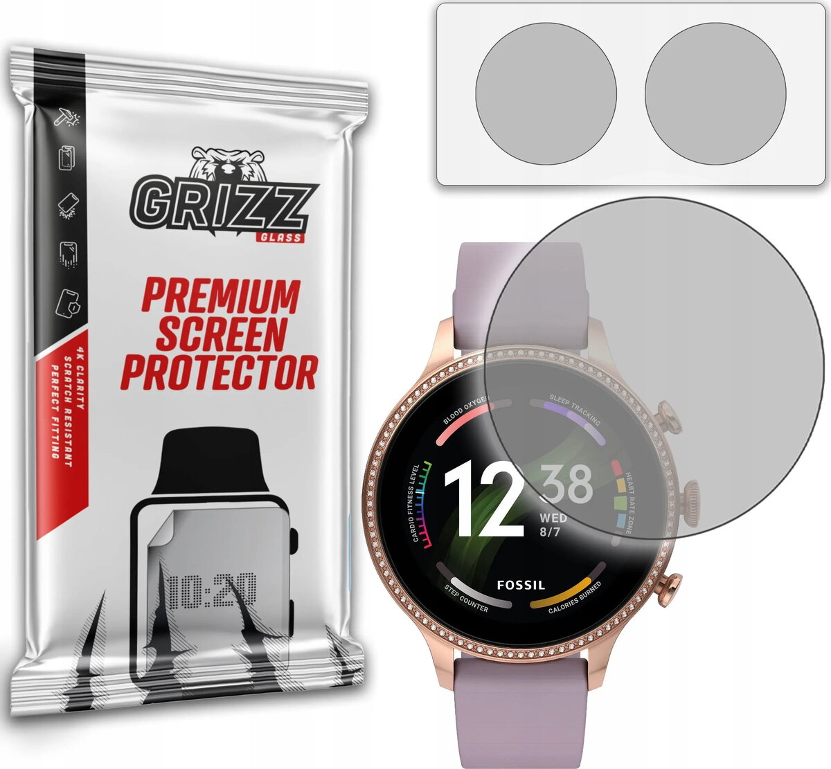 Matēta aizsargplēve GrizzGlass pulksteņiem 32 mm