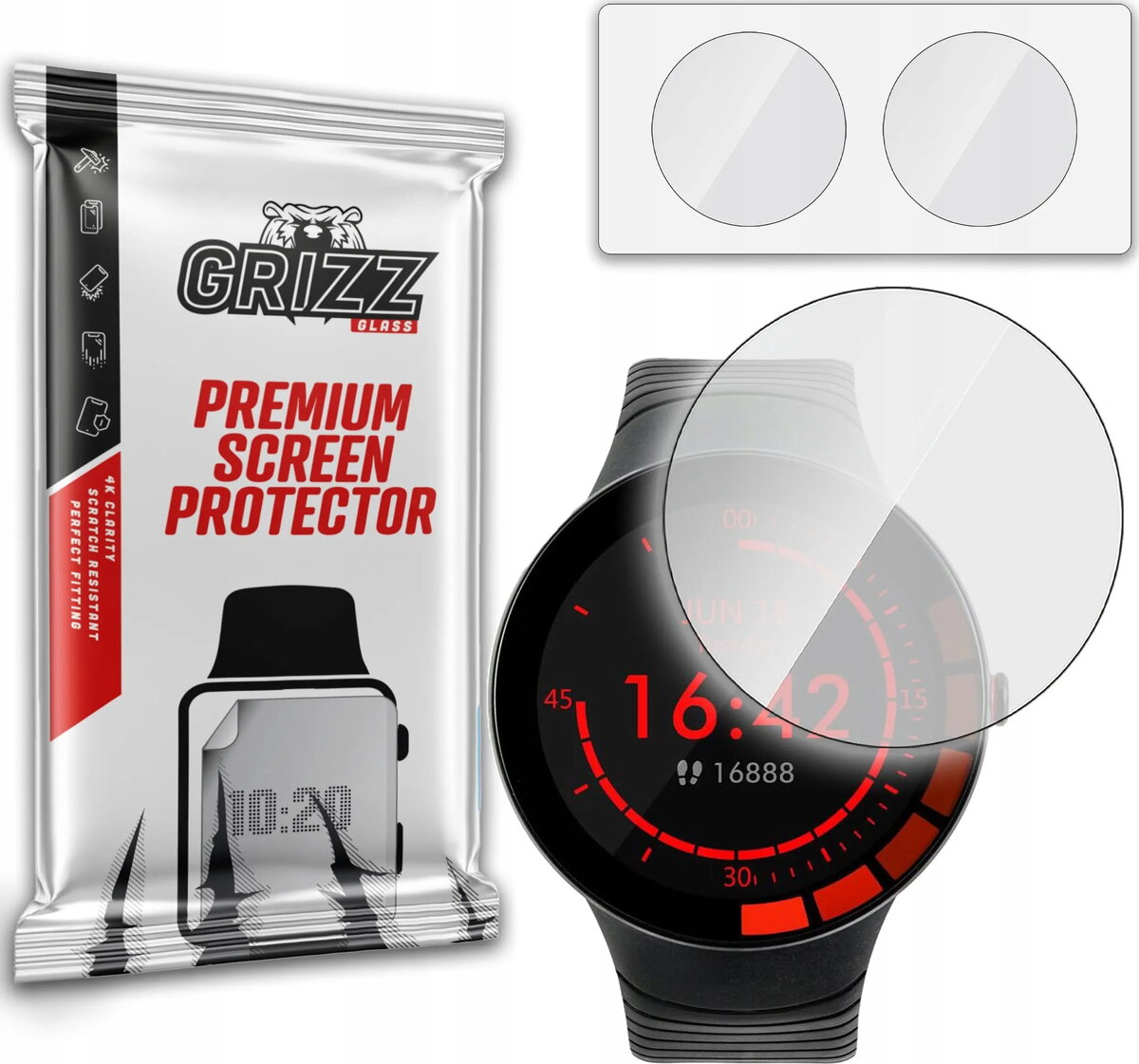 Ekrāna aizsargs GrizzGlass HybridGlass priekš Watchmark