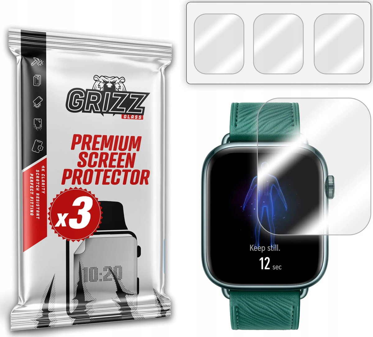 Aizsargplēve GrizzGlass Hydrofilm priekš Honor Watch