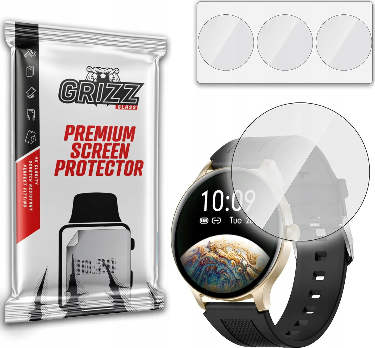 Hidrogelu ekrāna plēve GrizzGlass Fitup NY20